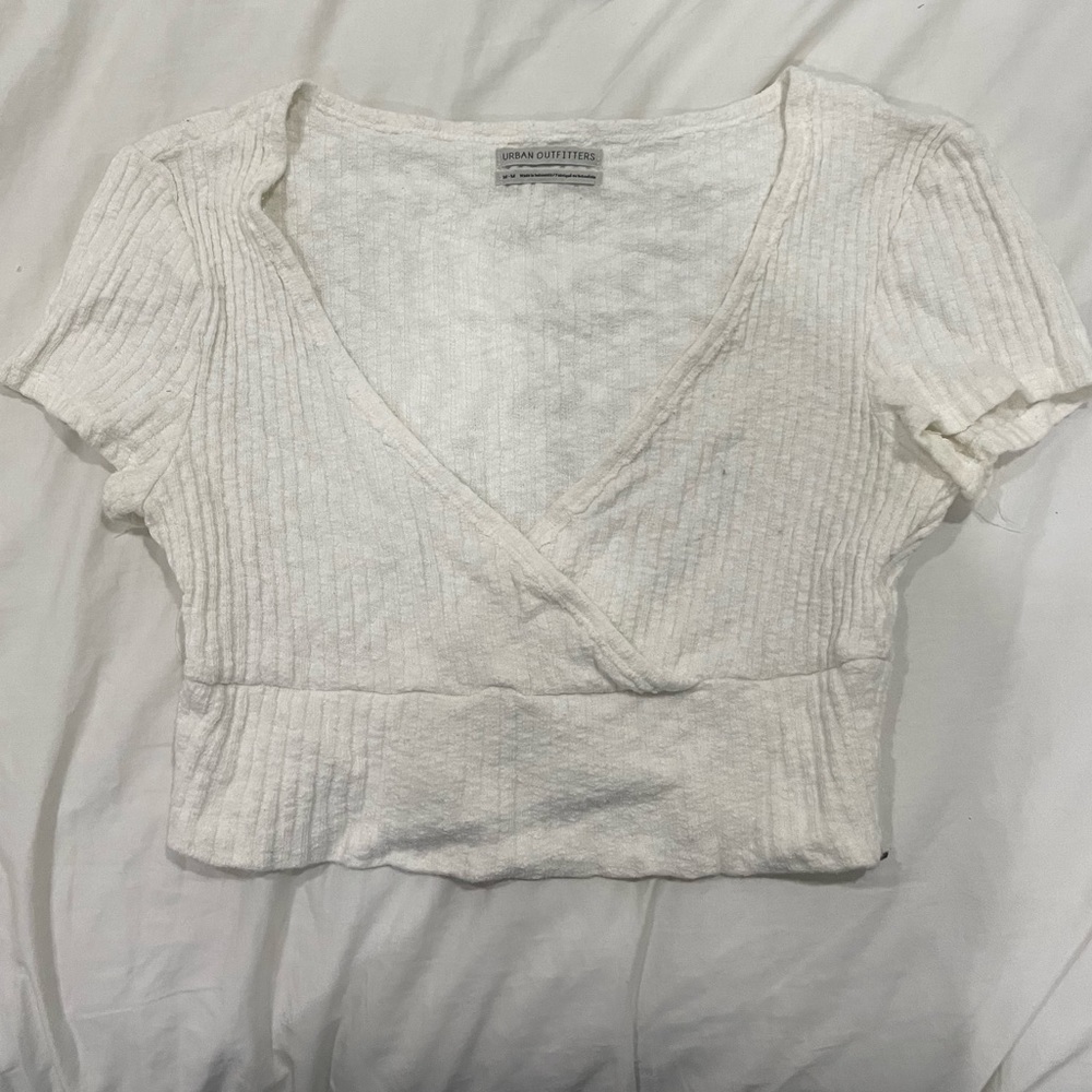 Urban outfitters cream crop top